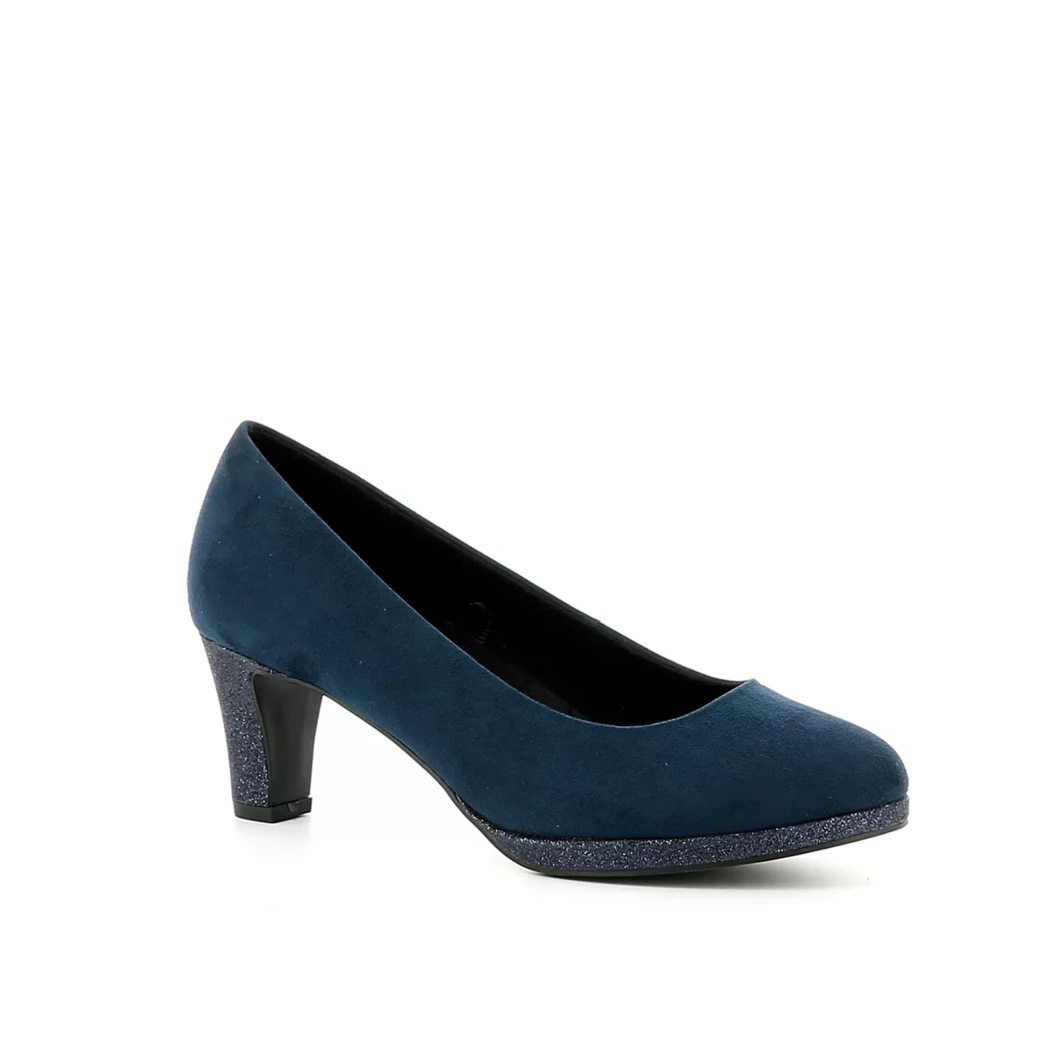 Image (1) de la chaussures Marco Tozzi - Escarpins Bleu en Cuir synthétique