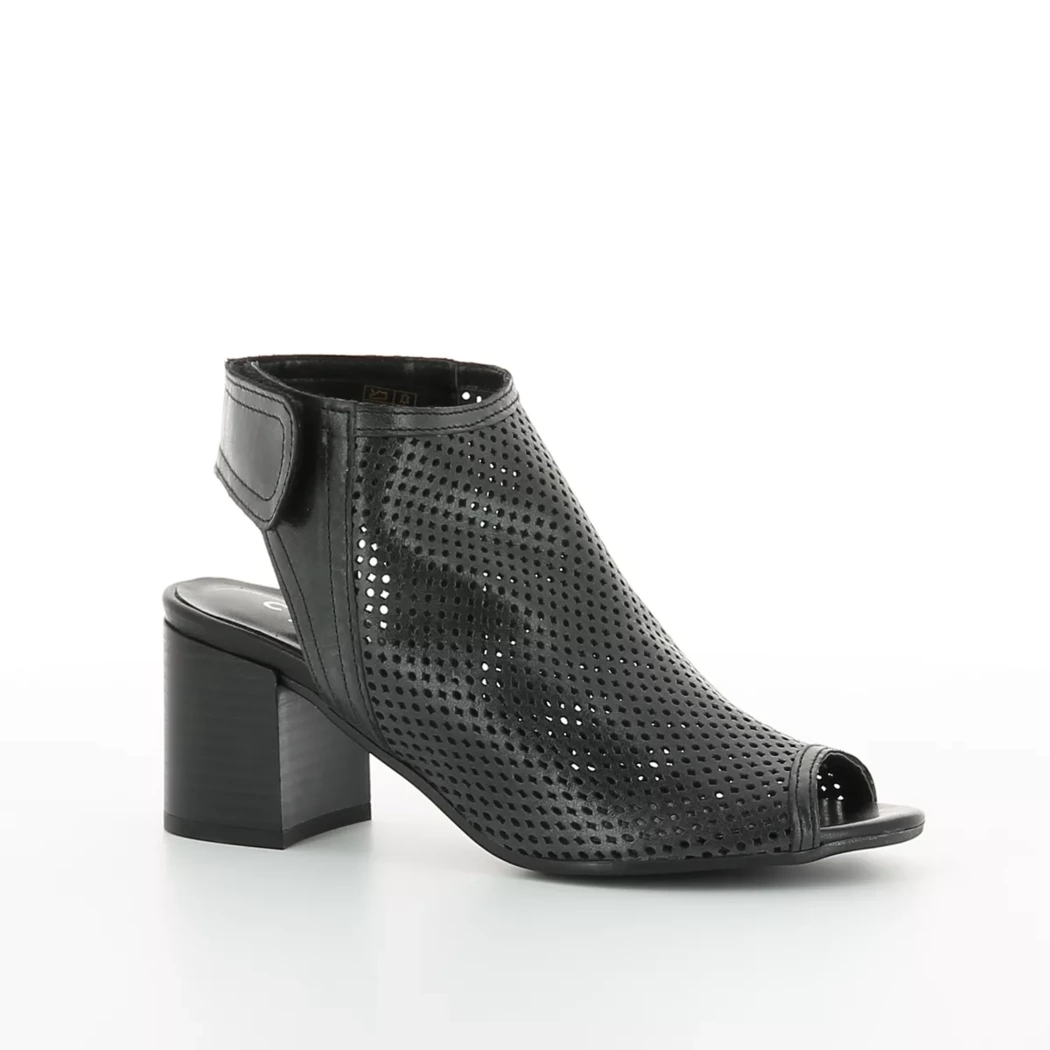 Image (1) de la chaussures Cypres - Sandales et Nu-Pieds Noir en Cuir
