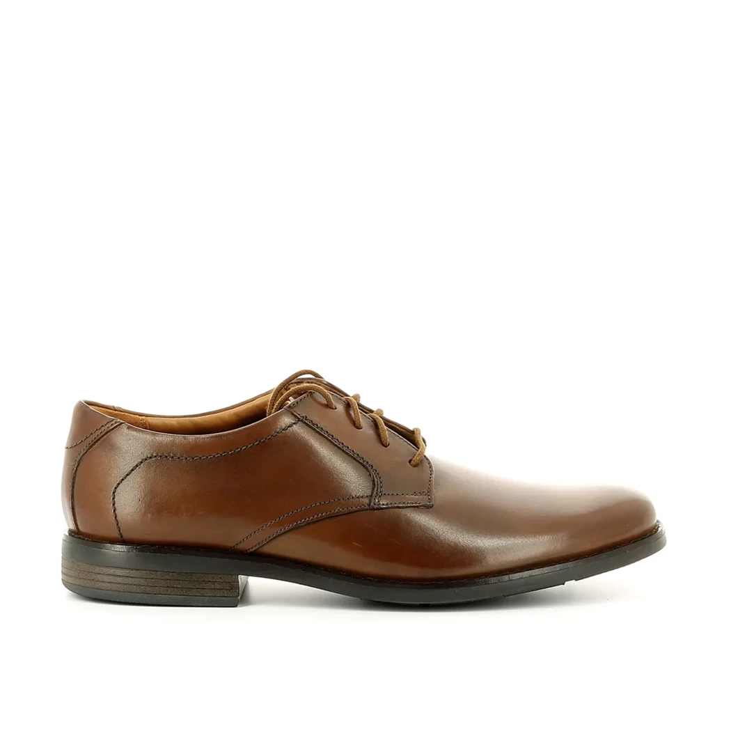 Image (2) de la chaussures Clarks - Chaussures à lacets Cuir naturel / Cognac en Cuir