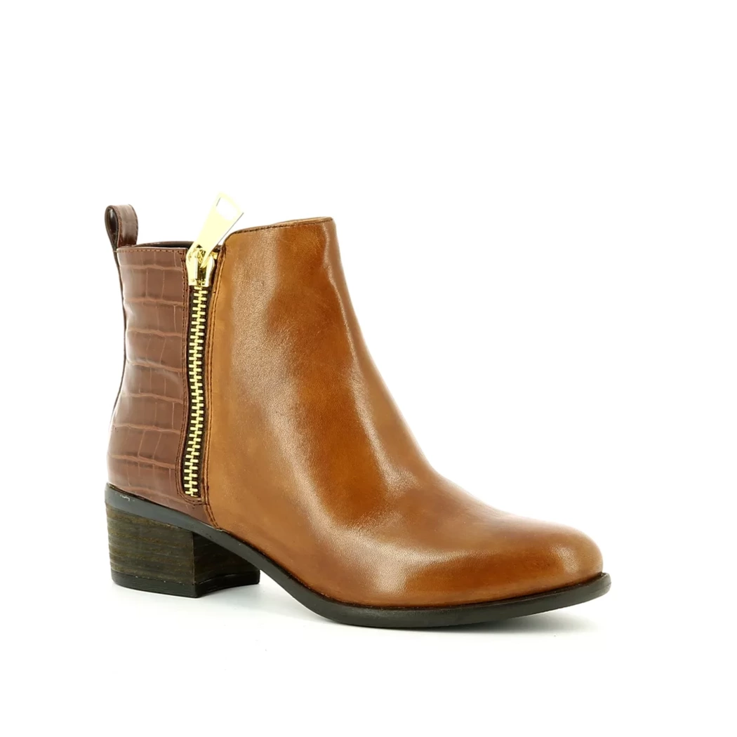 Image (1) de la chaussures Steven New York - Boots Cuir naturel / Cognac en Cuir