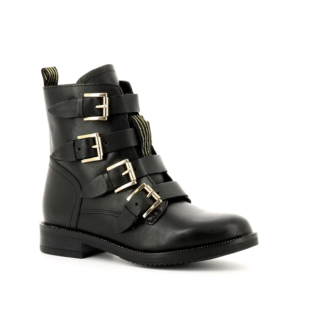 Image (1) de la chaussures Poelman - Boots Noir en Cuir