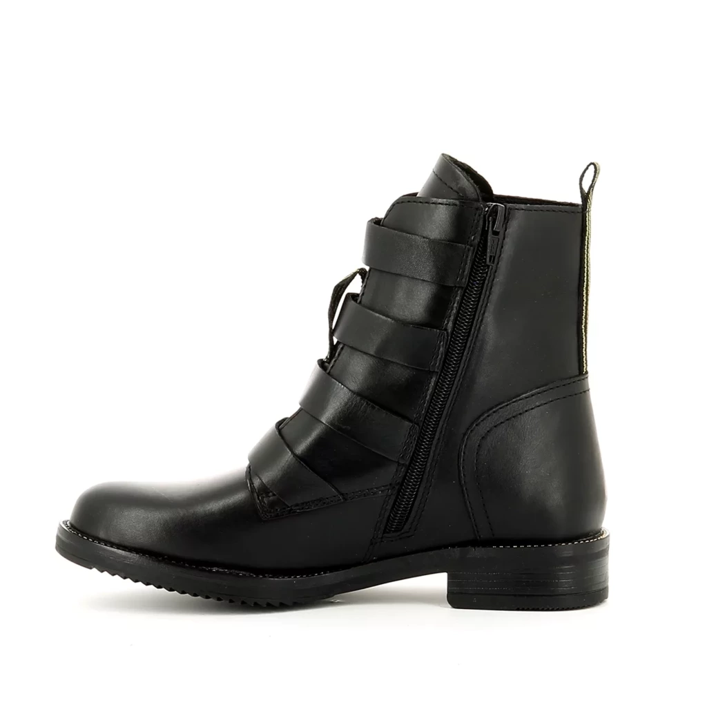 Image (4) de la chaussures Poelman - Boots Noir en Cuir
