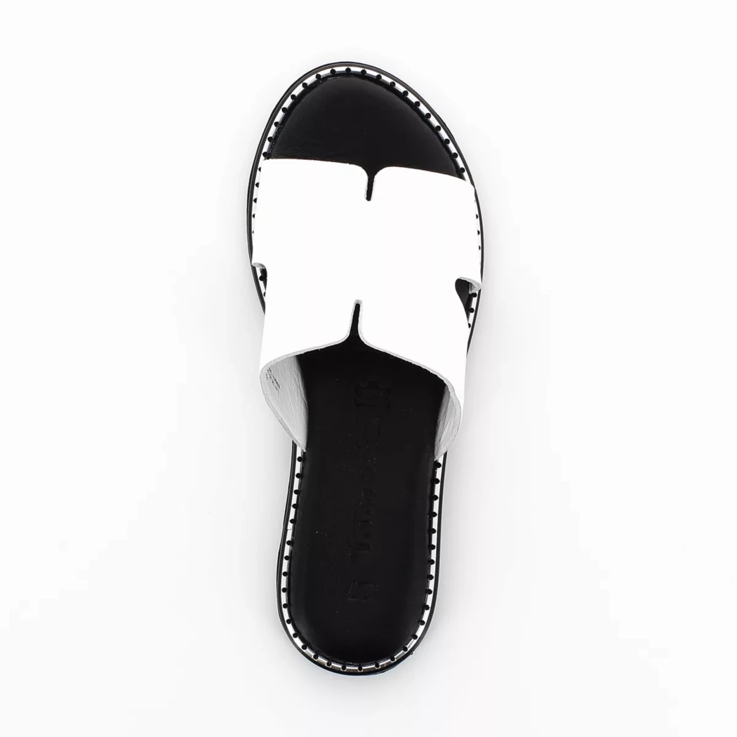 Image (6) de la chaussures Tamaris - Mules et Sabots Blanc en Cuir