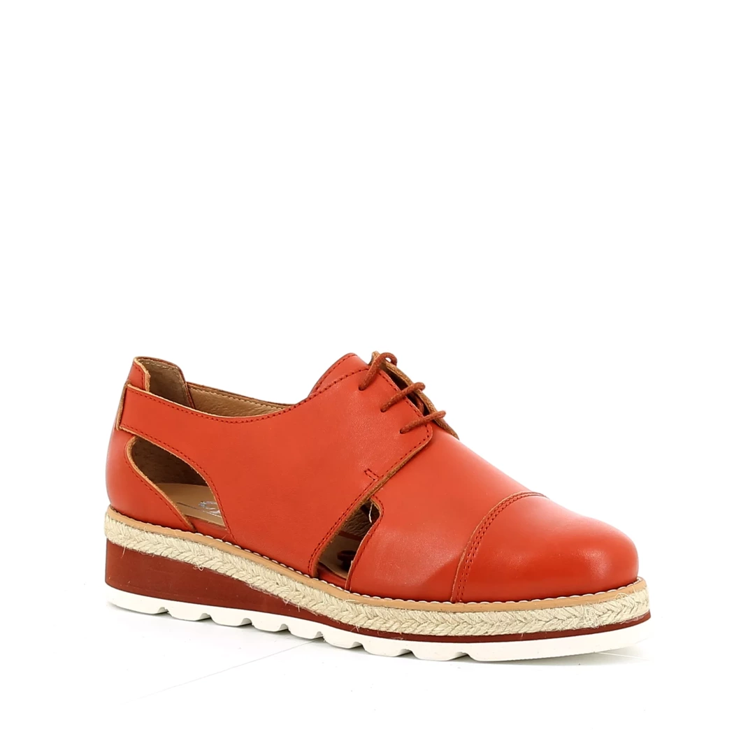 Image (1) de la chaussures Cypres - Chaussures à lacets Orange en Cuir