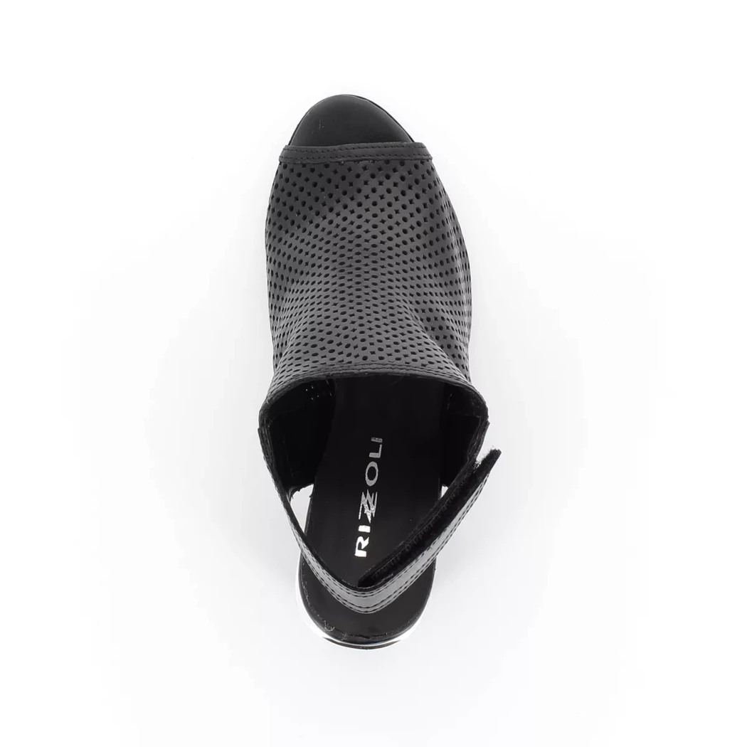Image (6) de la chaussures Rizzoli - Sandales et Nu-Pieds Noir en Cuir