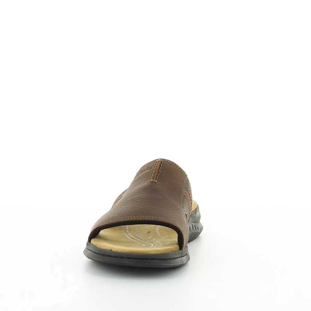 Image (5) de la chaussures Clarks - Mules et Sabots Marron en Cuir