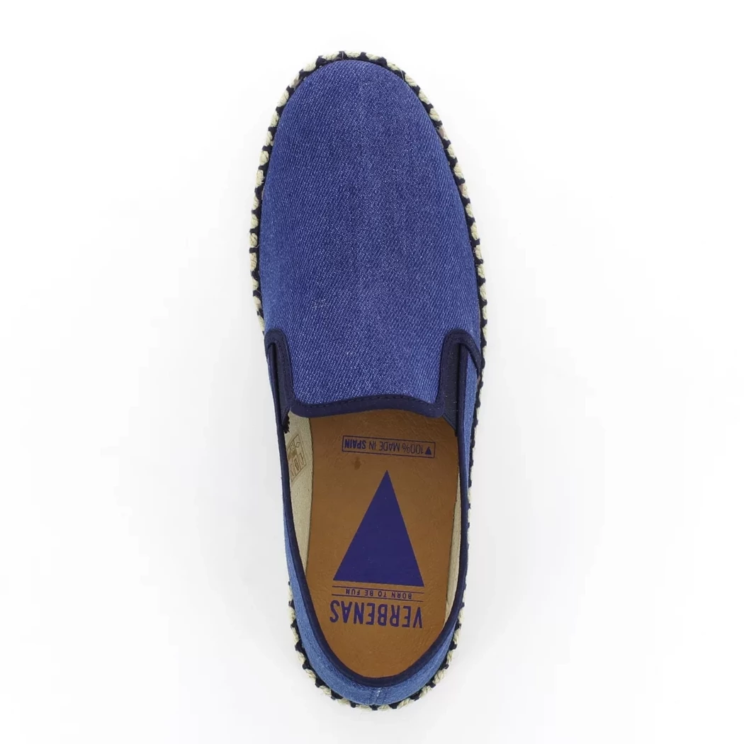 Image (6) de la chaussures Verbenas - Espadrilles Bleu en Textile
