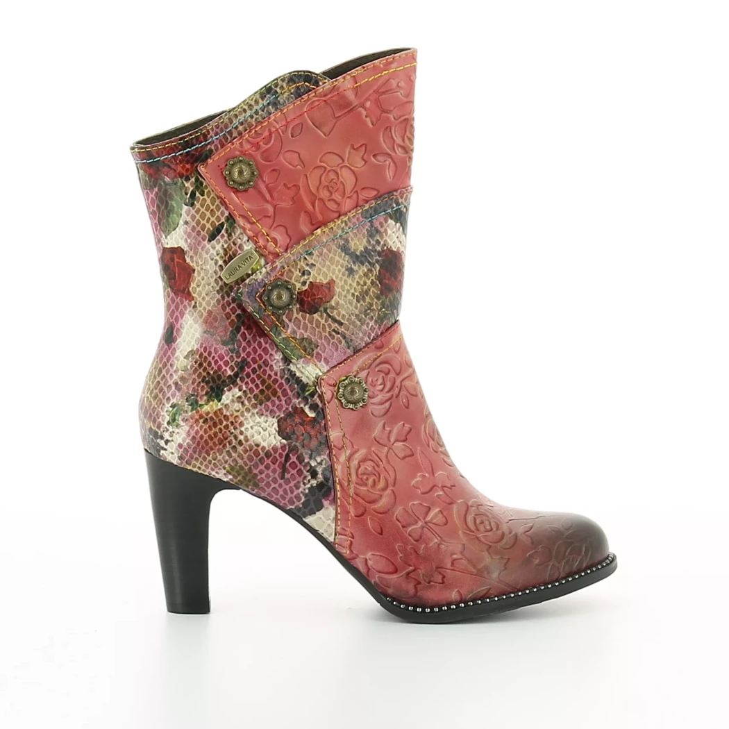 Image (2) de la chaussures Laura Vita - Boots Rouge en Cuir