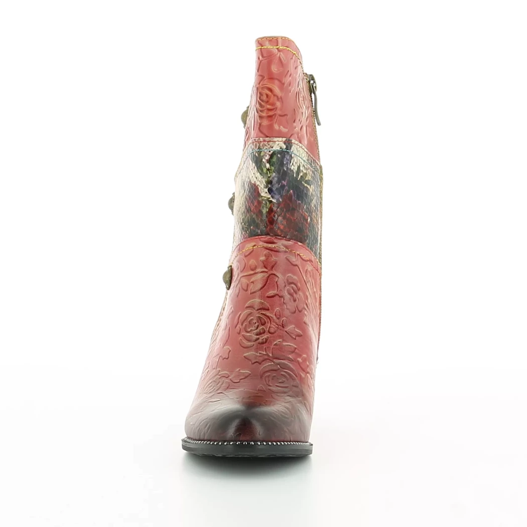 Image (5) de la chaussures Laura Vita - Boots Rouge en Cuir
