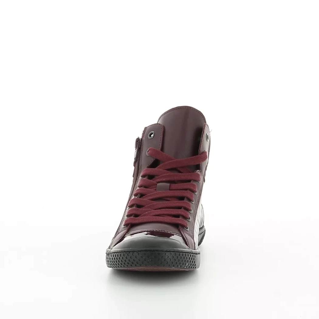 Image (5) de la chaussures Foot light - Bottines Bordeaux en Cuir vernis