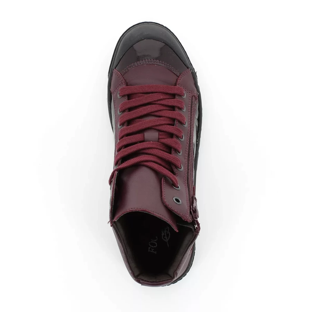 Image (6) de la chaussures Foot light - Bottines Bordeaux en Cuir vernis
