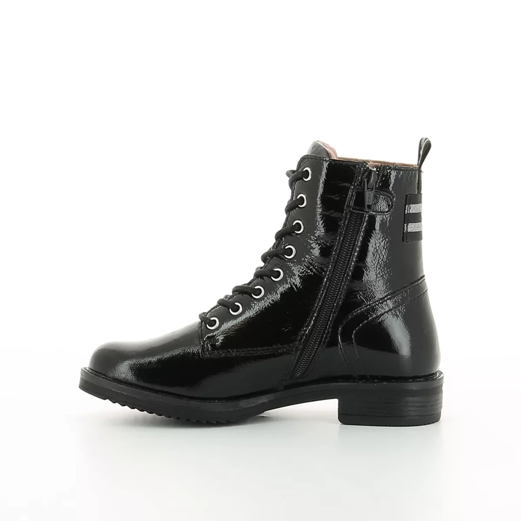 Image (4) de la chaussures Poelman - Bottines Noir en Cuir vernis