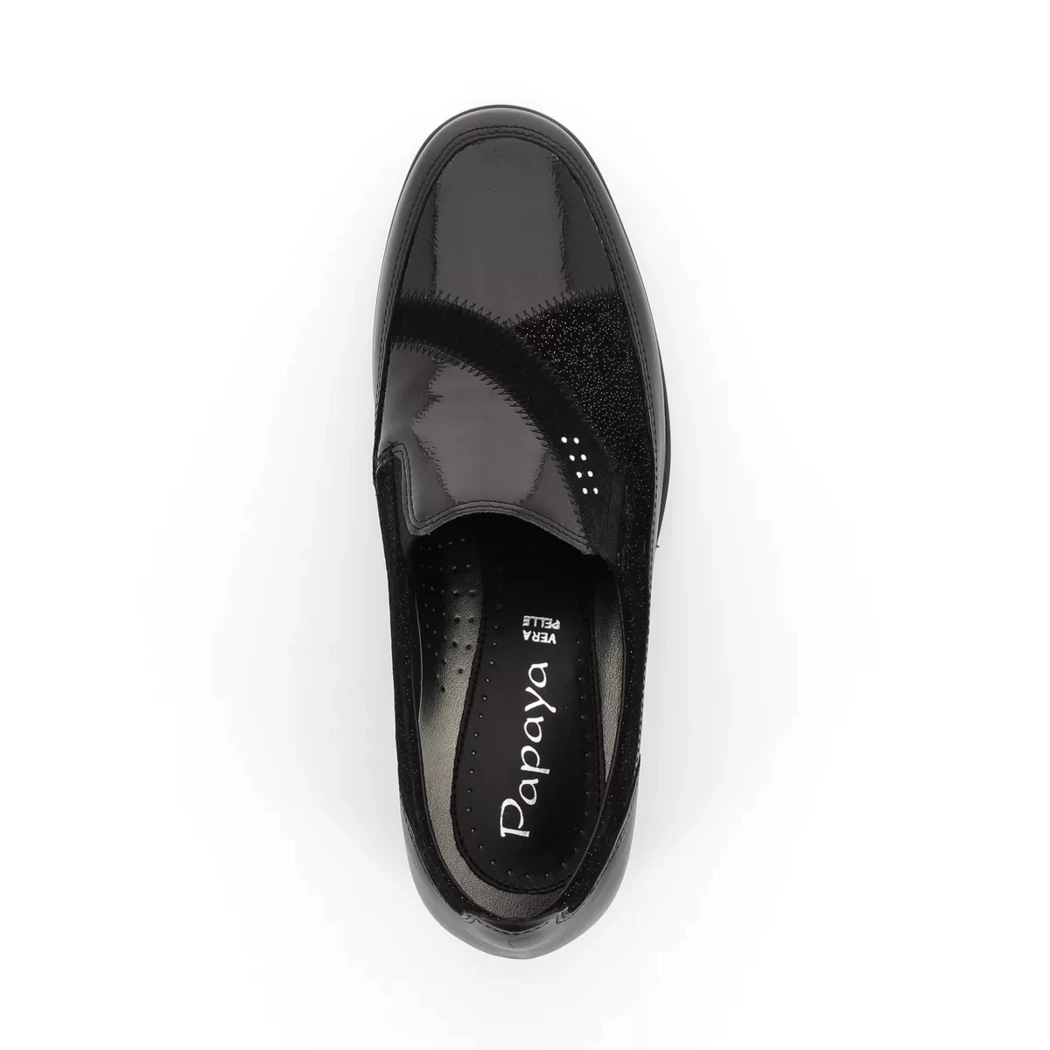 Image (6) de la chaussures Papaya - Mocassins Noir en Cuir