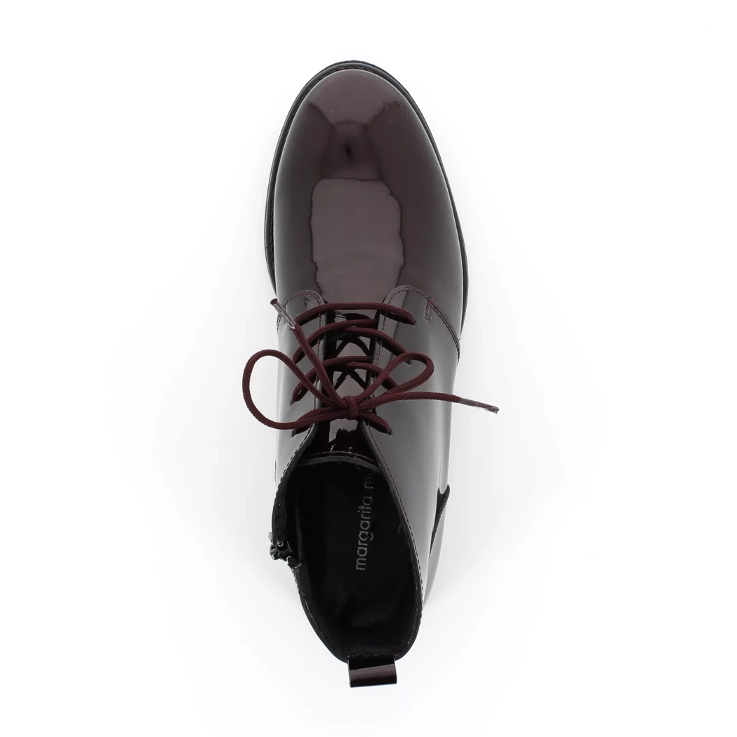 Image (6) de la chaussures margarita mariotti - Bottines Bordeaux en Cuir vernis