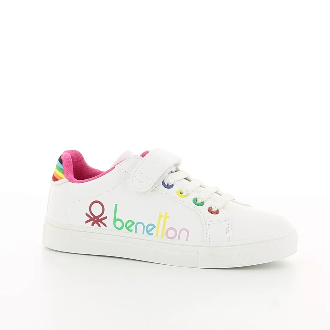 Image (1) de la chaussures Benetton - Baskets Blanc en Cuir synthétique