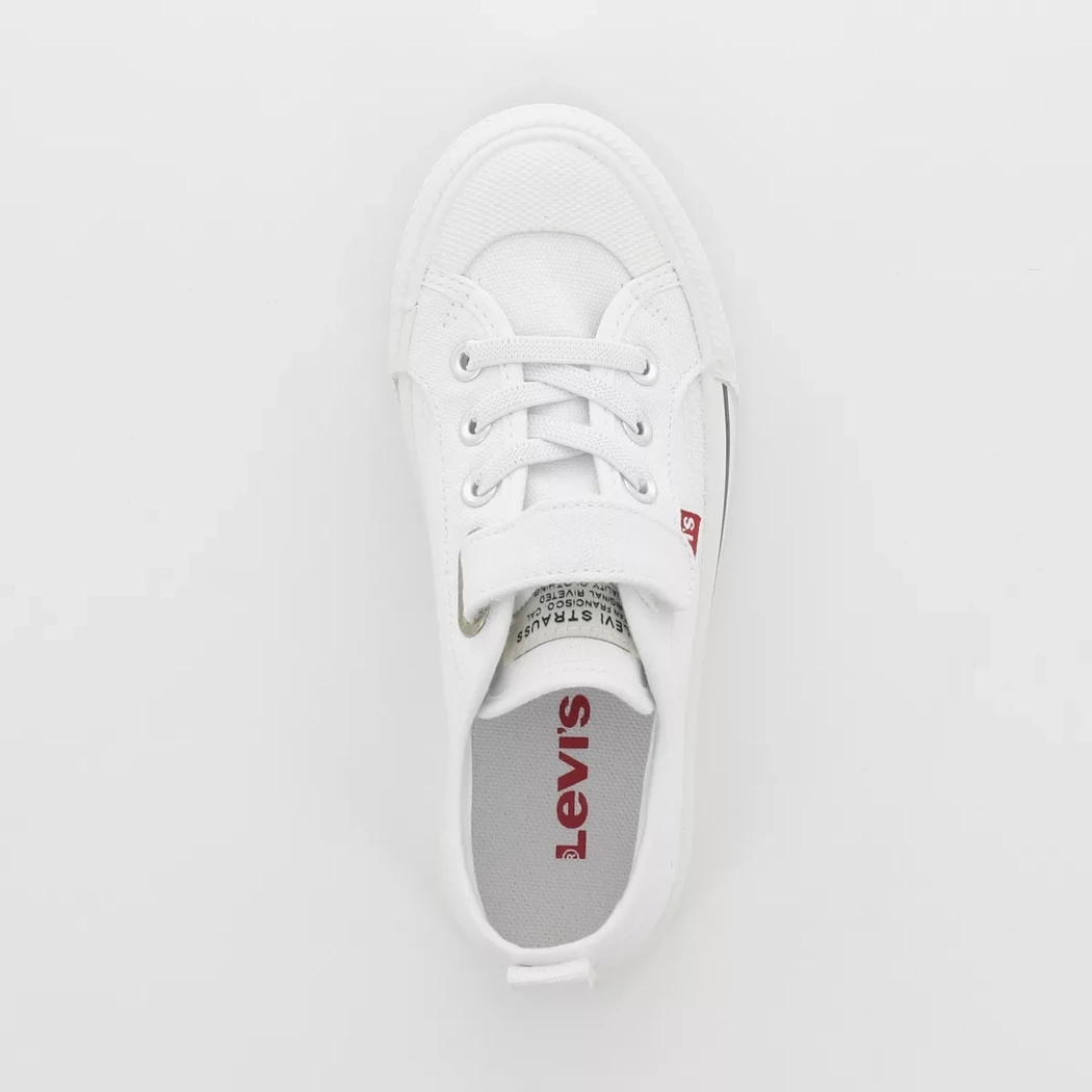 Image (6) de la chaussures Levi's - Baskets Blanc en Textile