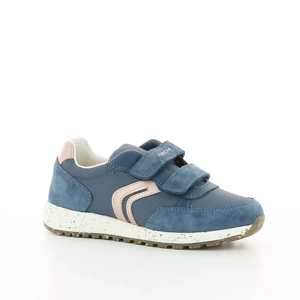 Image (1) de la chaussures Geox - Baskets Bleu en Cuir nubuck