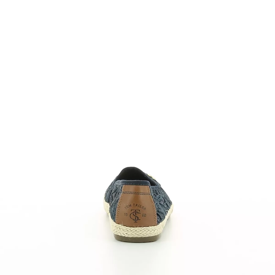 Image (3) de la chaussures Tom Tailor - Espadrilles Bleu en Textile