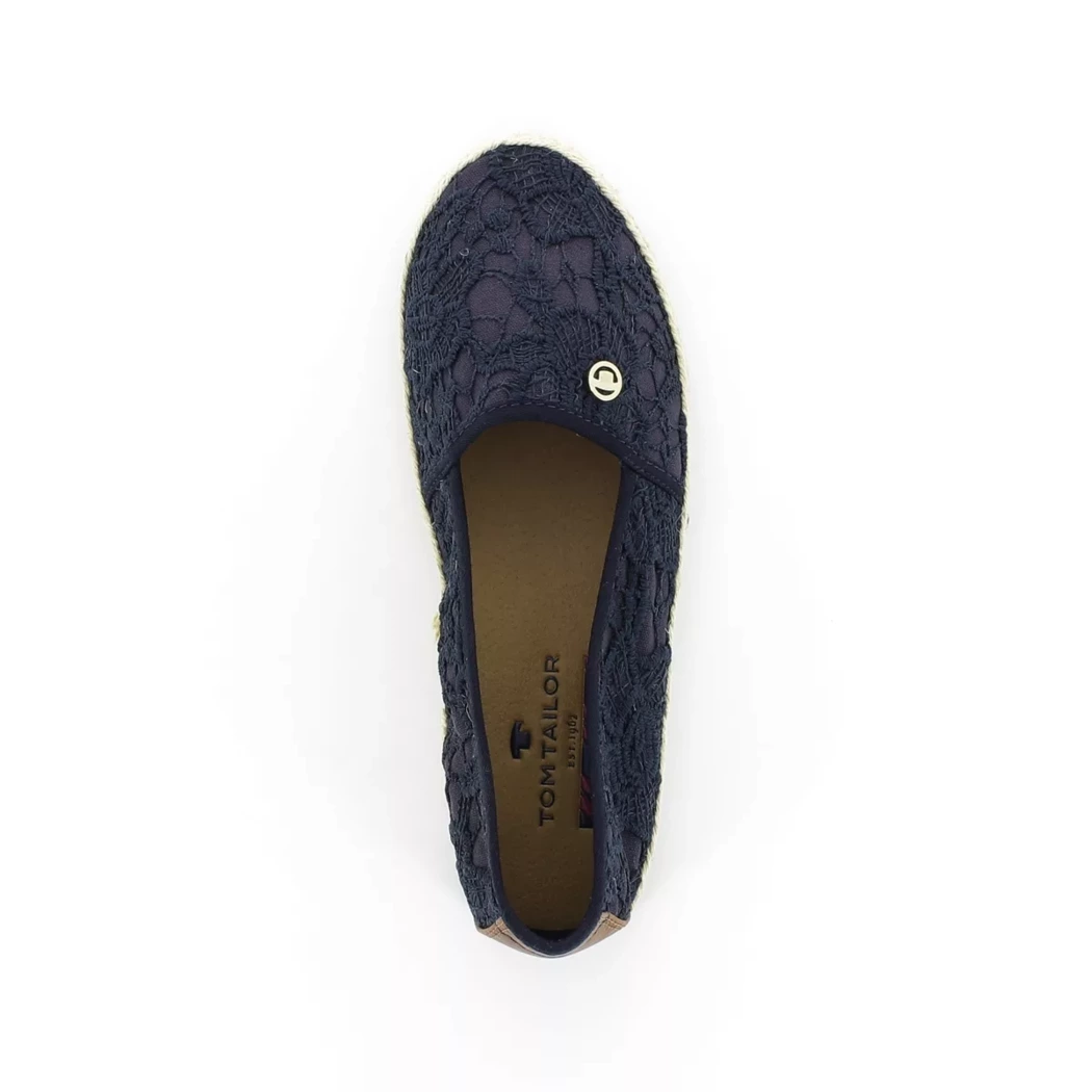 Image (6) de la chaussures Tom Tailor - Espadrilles Bleu en Textile
