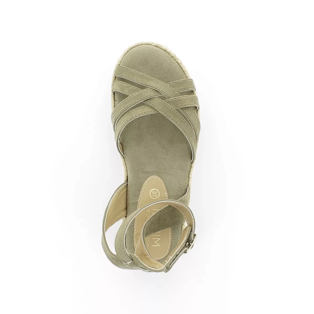 Image (6) de la chaussures Tom Tailor - Sandales et Nu-Pieds Vert en Cuir synthétique