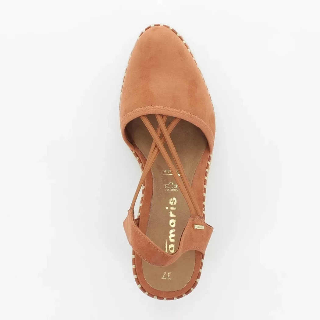 Image (6) de la chaussures Tamaris - Escarpins Orange en Cuir synthétique