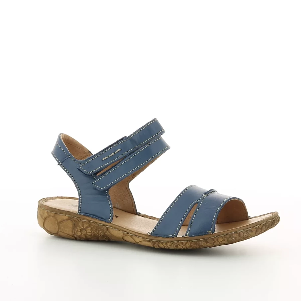 Image (1) de la chaussures Josef Seibel - Sandales et Nu-Pieds Bleu en Cuir