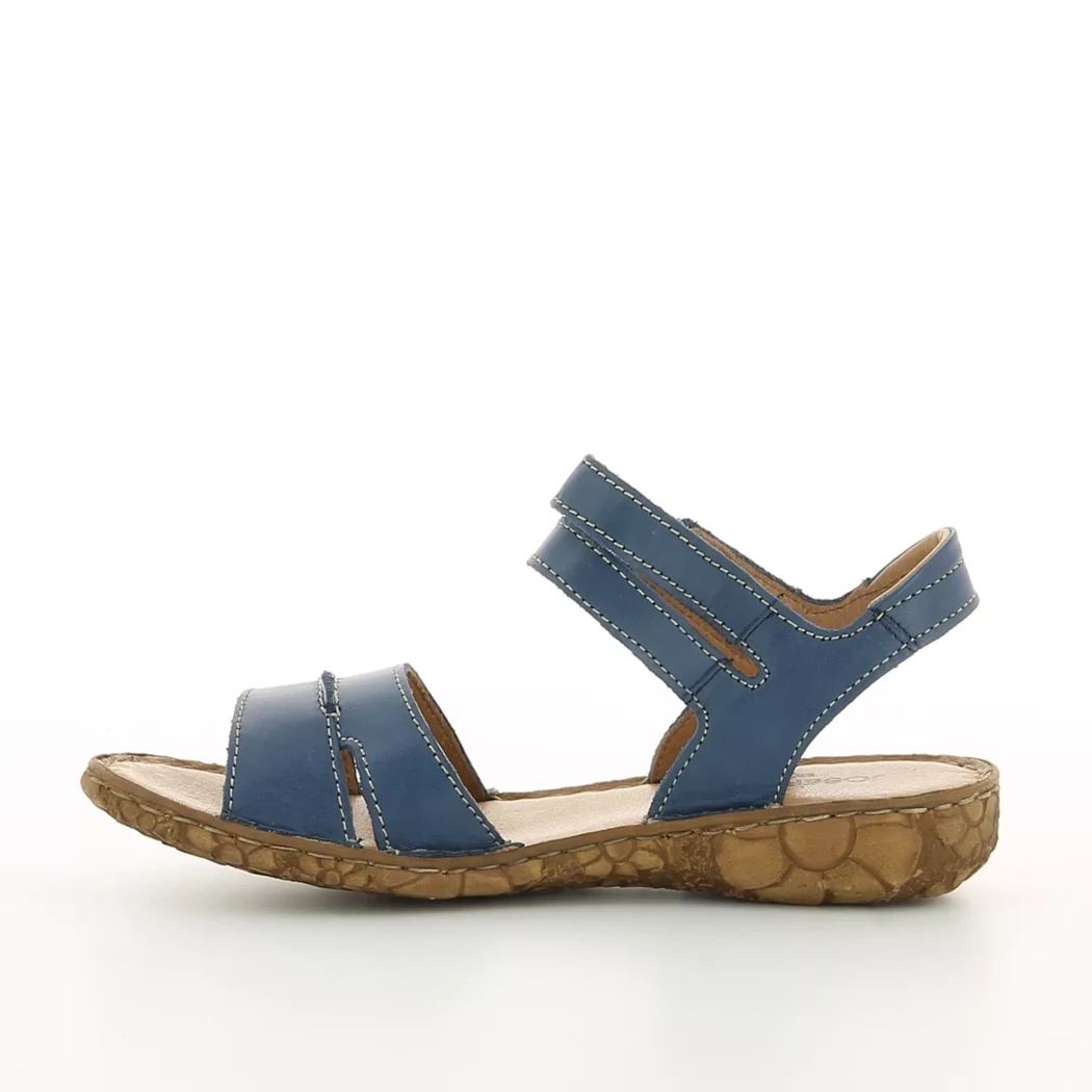 Image (4) de la chaussures Josef Seibel - Sandales et Nu-Pieds Bleu en Cuir