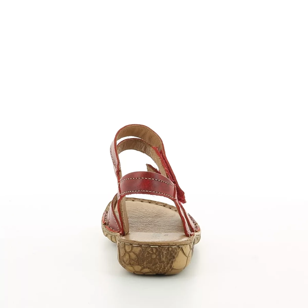 Image (3) de la chaussures Josef Seibel - Sandales et Nu-Pieds Rouge en Cuir