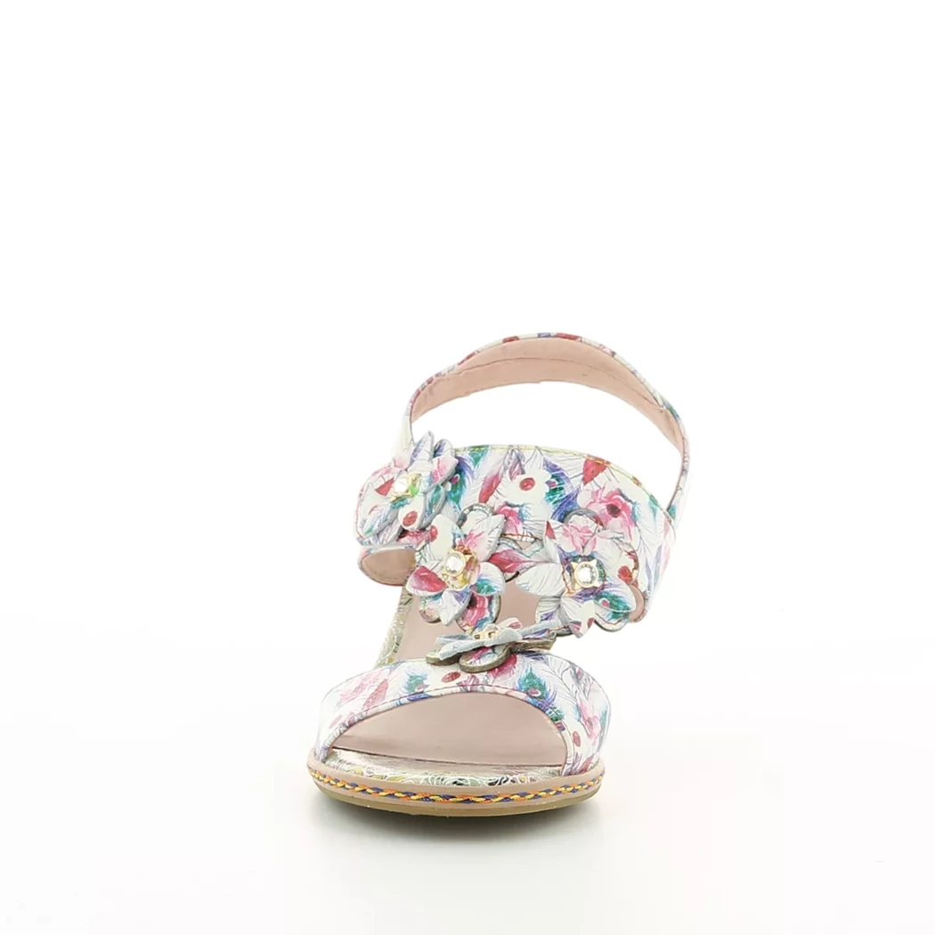 Image (5) de la chaussures Laura Vita - Sandales et Nu-Pieds Blanc en Cuir