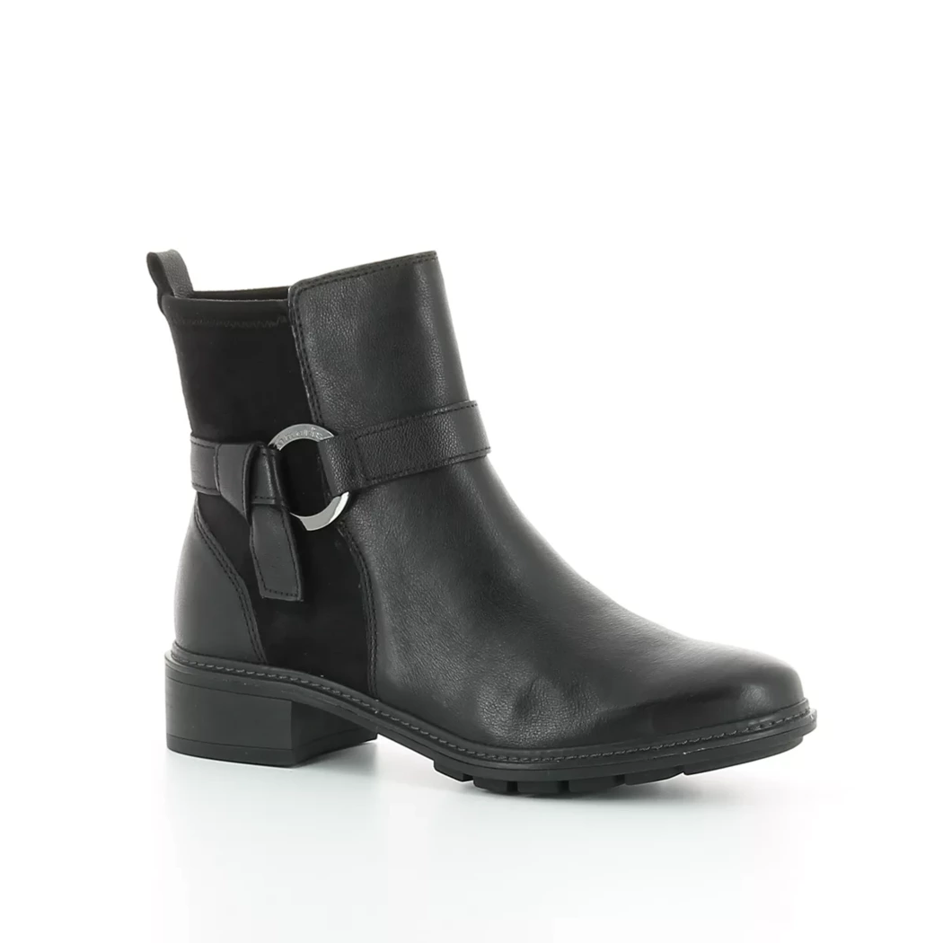Image (1) de la chaussures Tamaris - Boots Noir en Cuir et textile