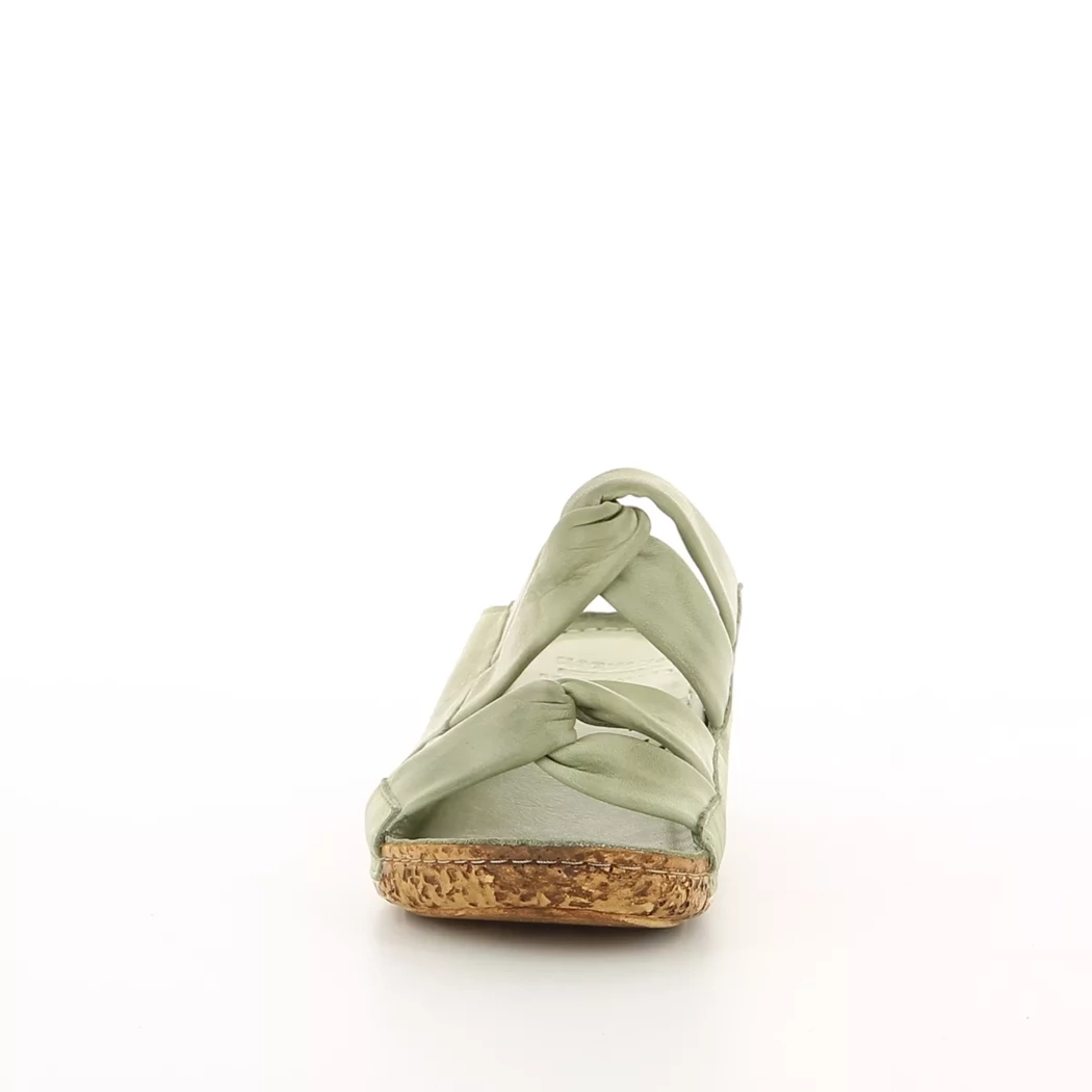 Image (5) de la chaussures Karyoka - Mules et Sabots Vert en Cuir