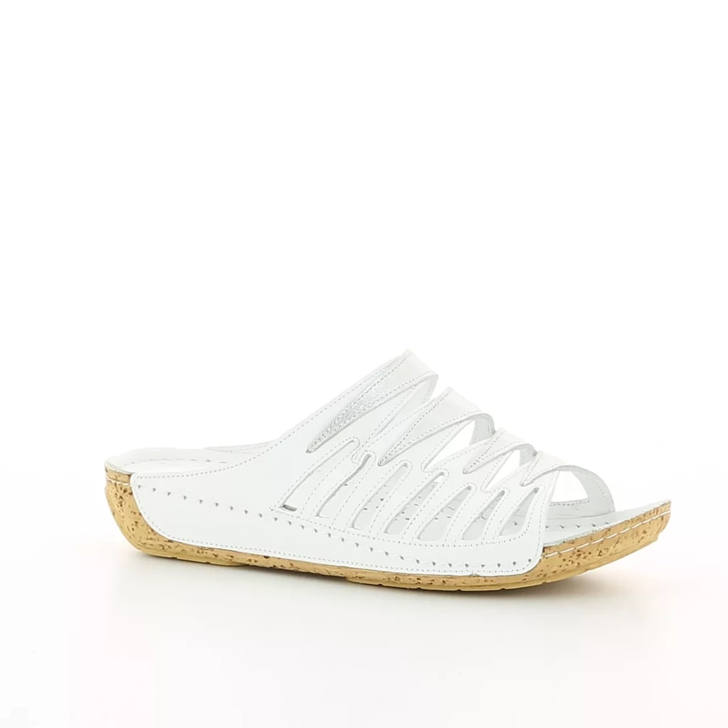 Image (1) de la chaussures Karyoka - Mules et Sabots Blanc en Cuir