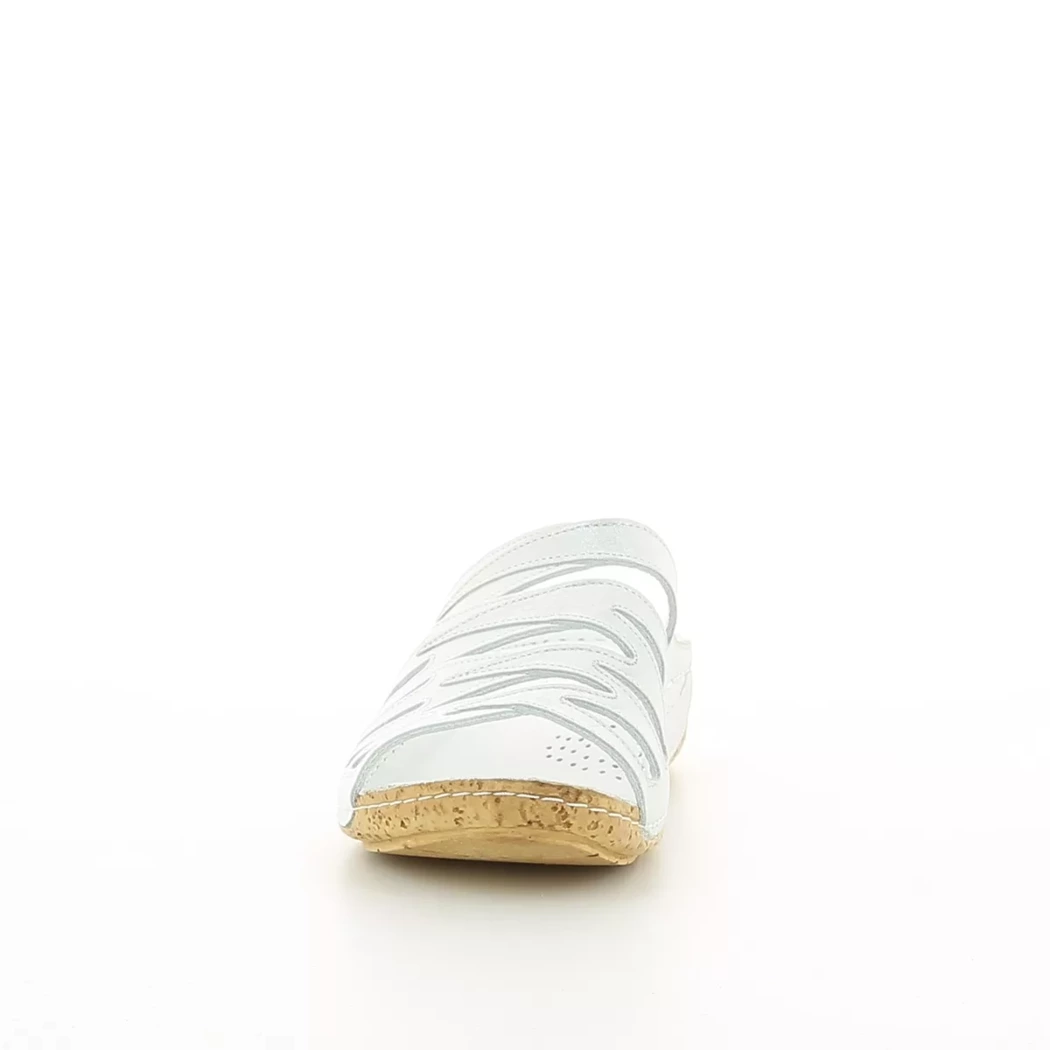 Image (5) de la chaussures Karyoka - Mules et Sabots Blanc en Cuir