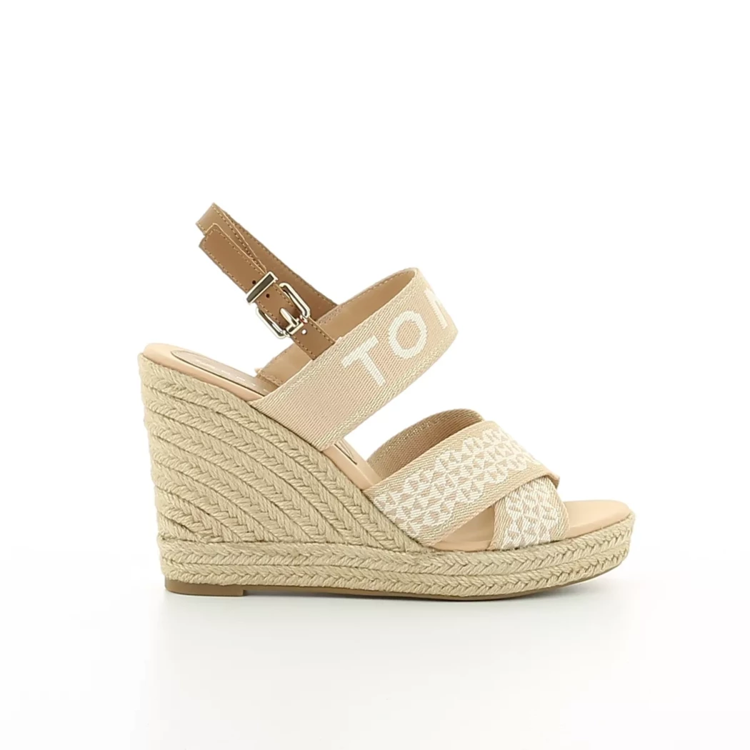 Image (2) de la chaussures Tommy Hilfiger - Sandales et Nu-Pieds Beige en Textile