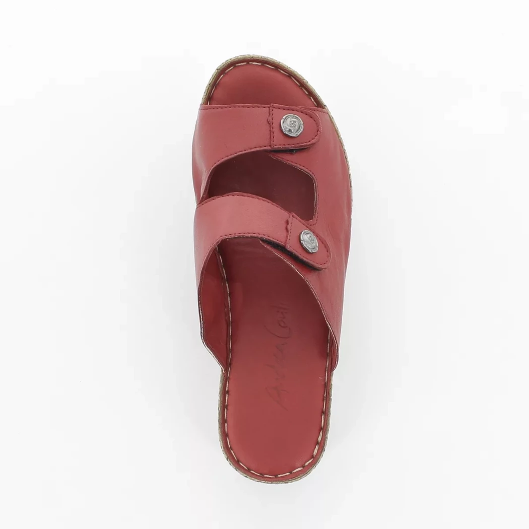 Image (6) de la chaussures Andrea Conti - Mules et Sabots Rouge en Cuir