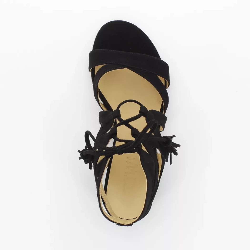 Image (6) de la chaussures Ctwlk - Sandales et Nu-Pieds Noir en Cuir nubuck