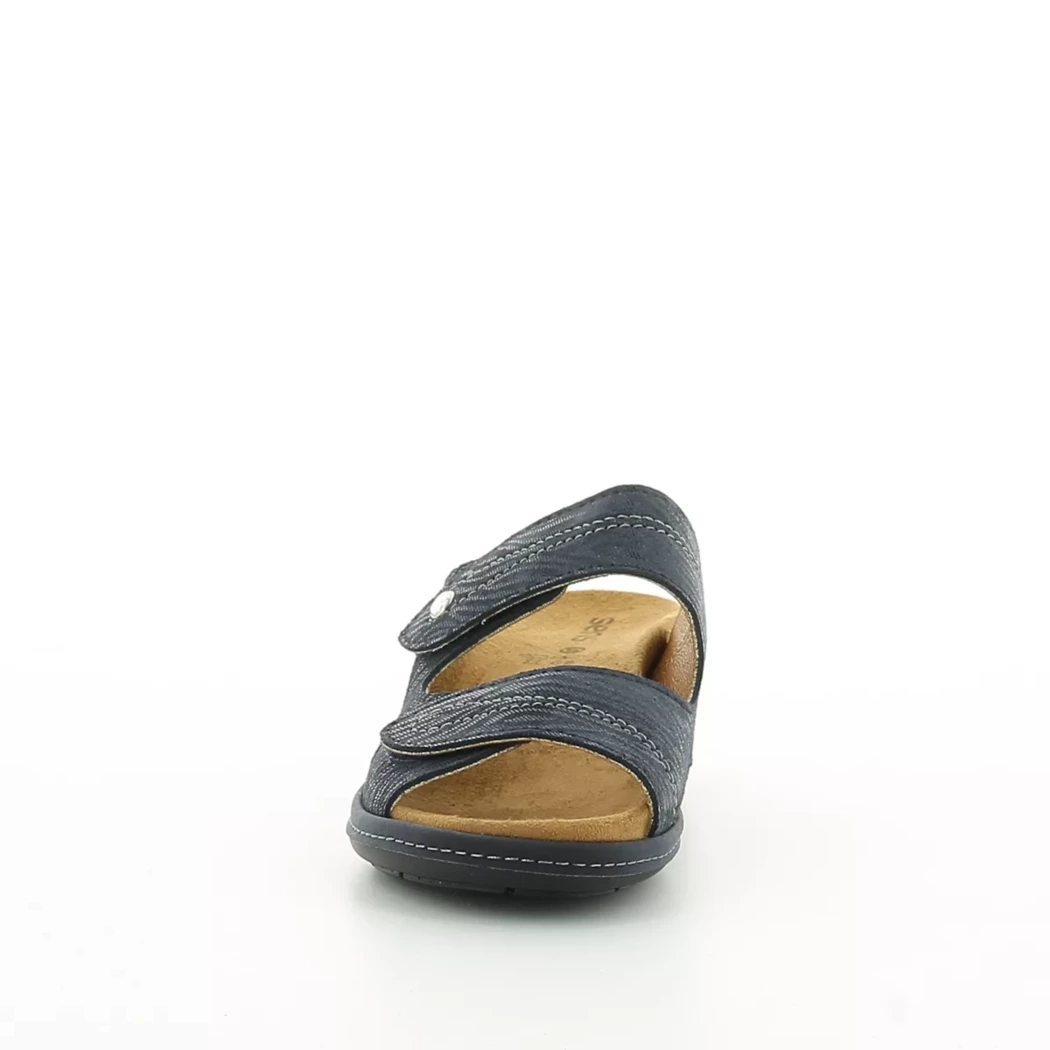 Image (5) de la chaussures Sens - Mules et Sabots Bleu en Cuir