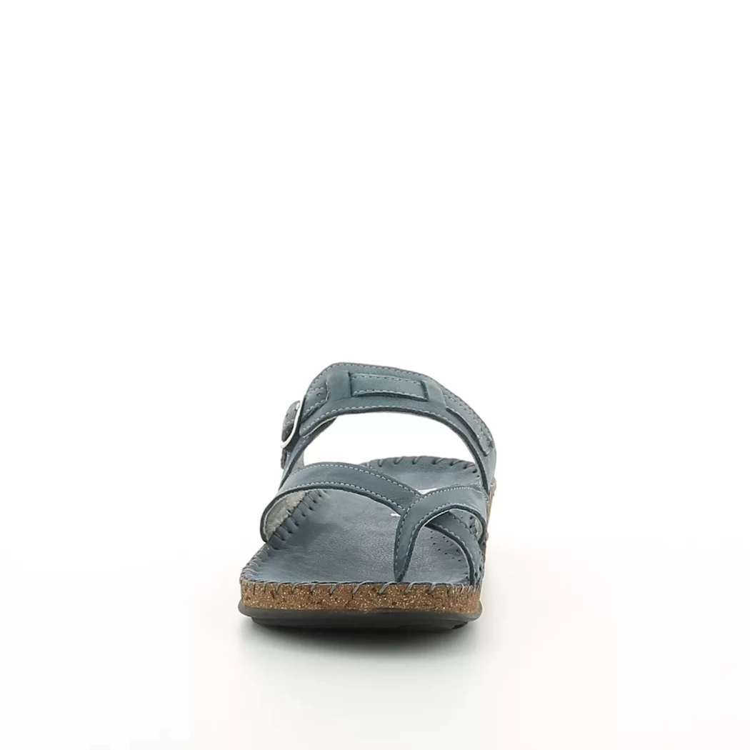 Image (5) de la chaussures Walk in the city - Mules et Sabots Bleu en Cuir nubuck