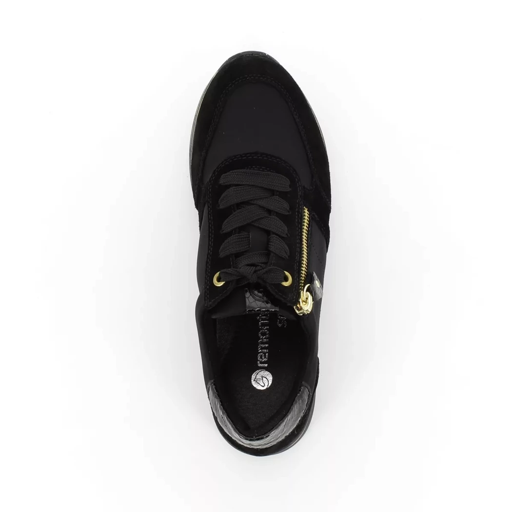 Image (6) de la chaussures Remonte - Baskets Noir en Cuir nubuck
