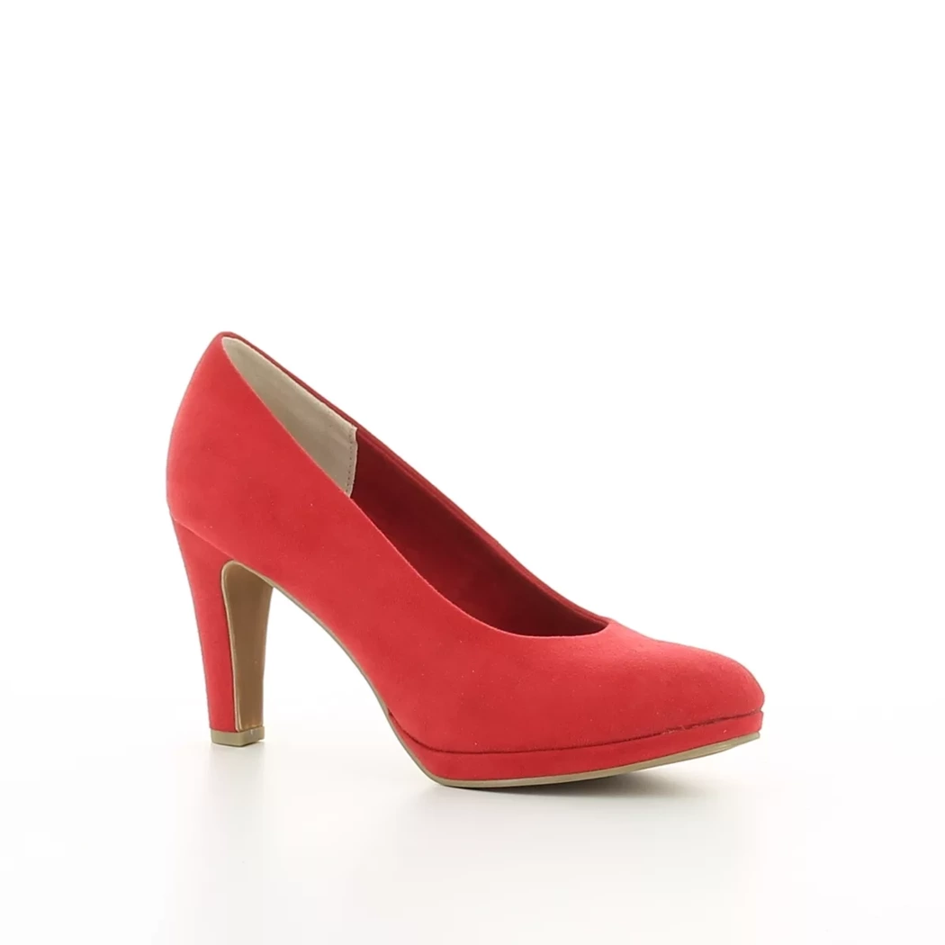 Image (1) de la chaussures Marco Tozzi - Escarpins Rouge en Cuir synthétique