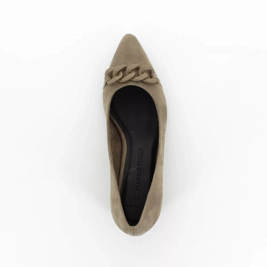 Image (6) de la chaussures Marco Tozzi - Escarpins Taupe en Cuir synthétique