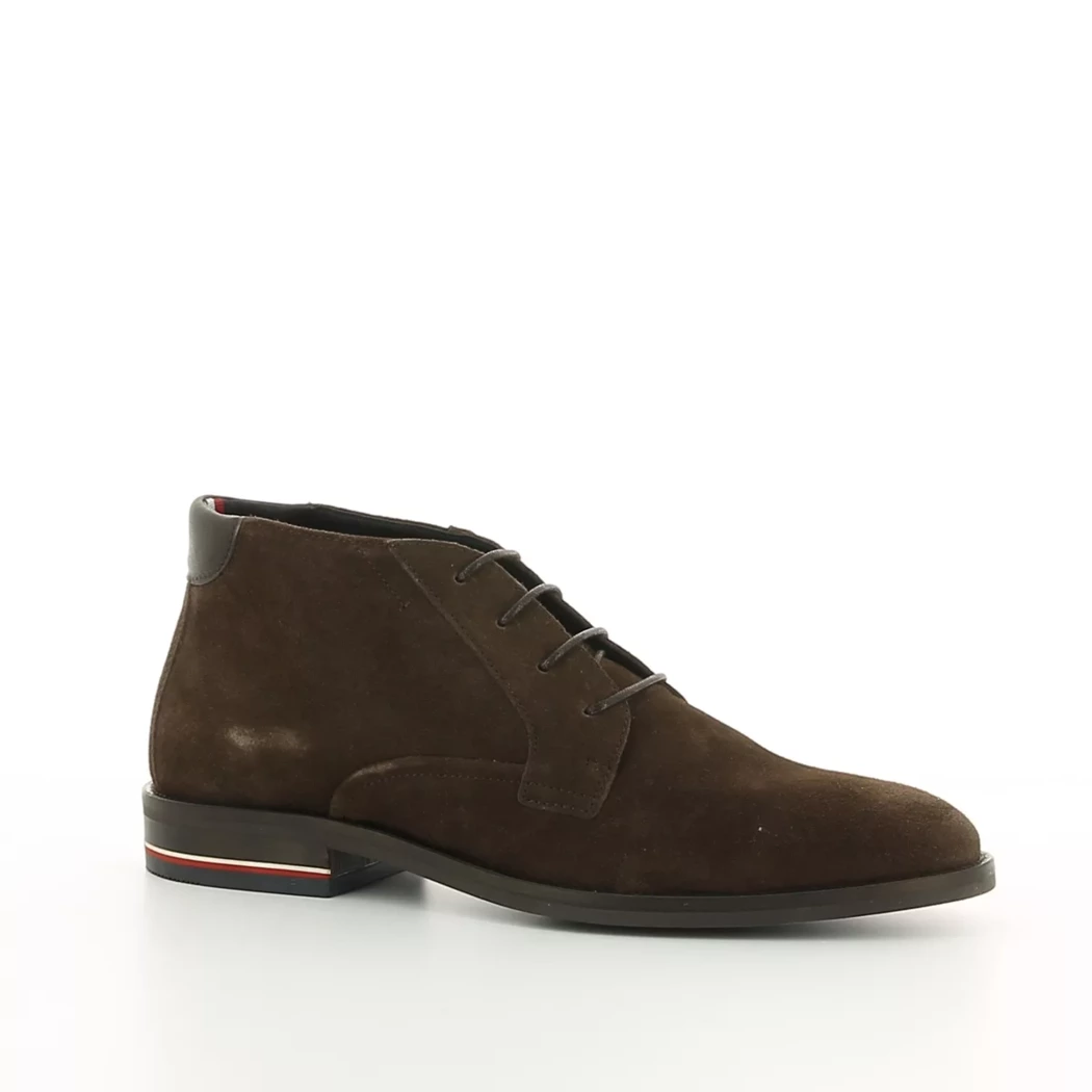 Image (1) de la chaussures Tommy jeans - Bottines Marron en Cuir nubuck