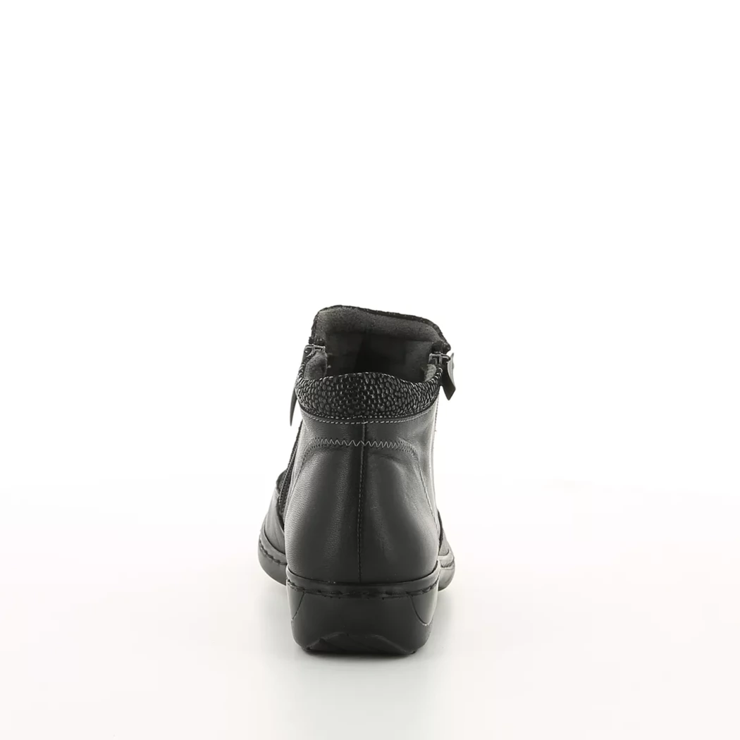 Image (3) de la chaussures Kiarflex - Boots Noir en Cuir et textile