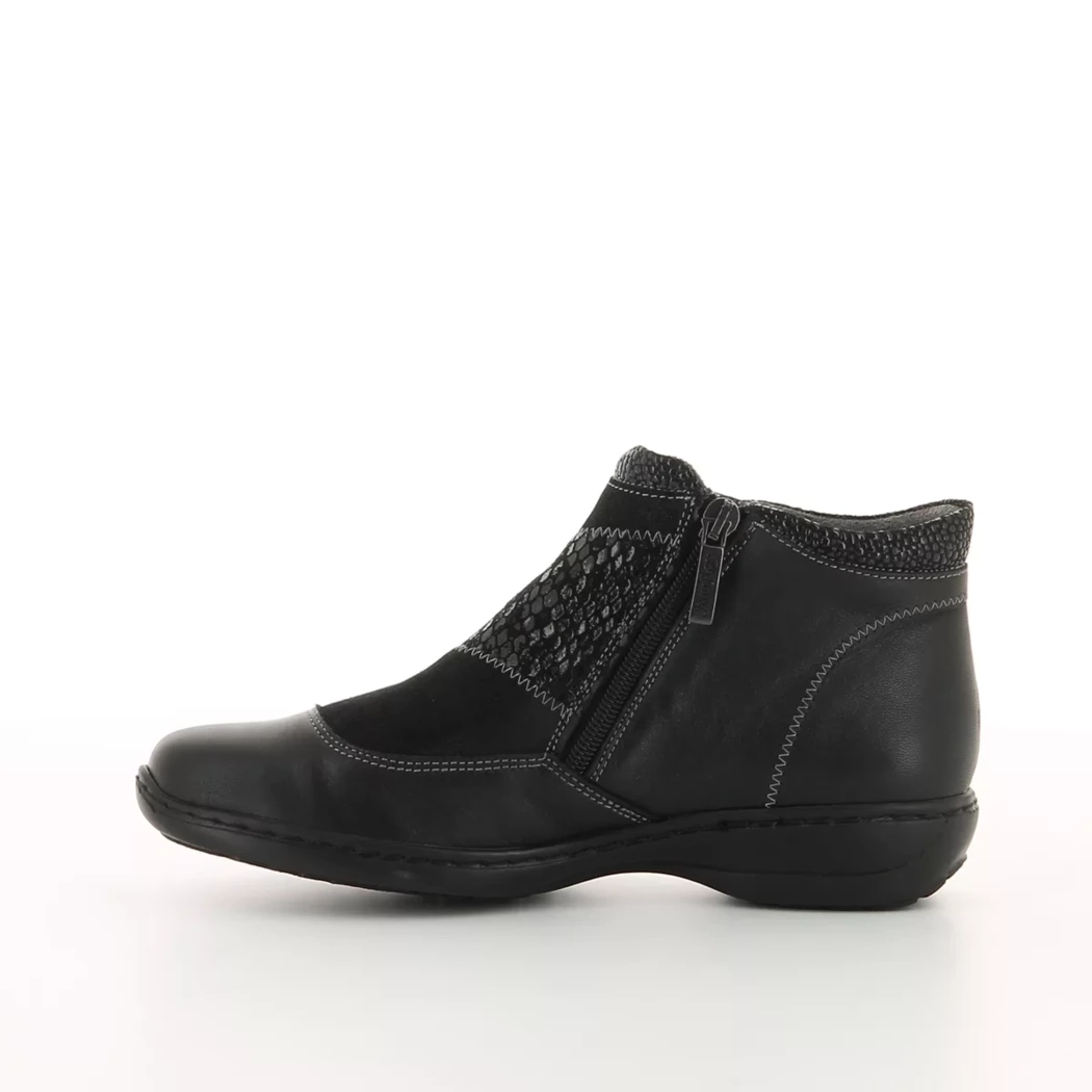Image (4) de la chaussures Kiarflex - Boots Noir en Cuir et textile