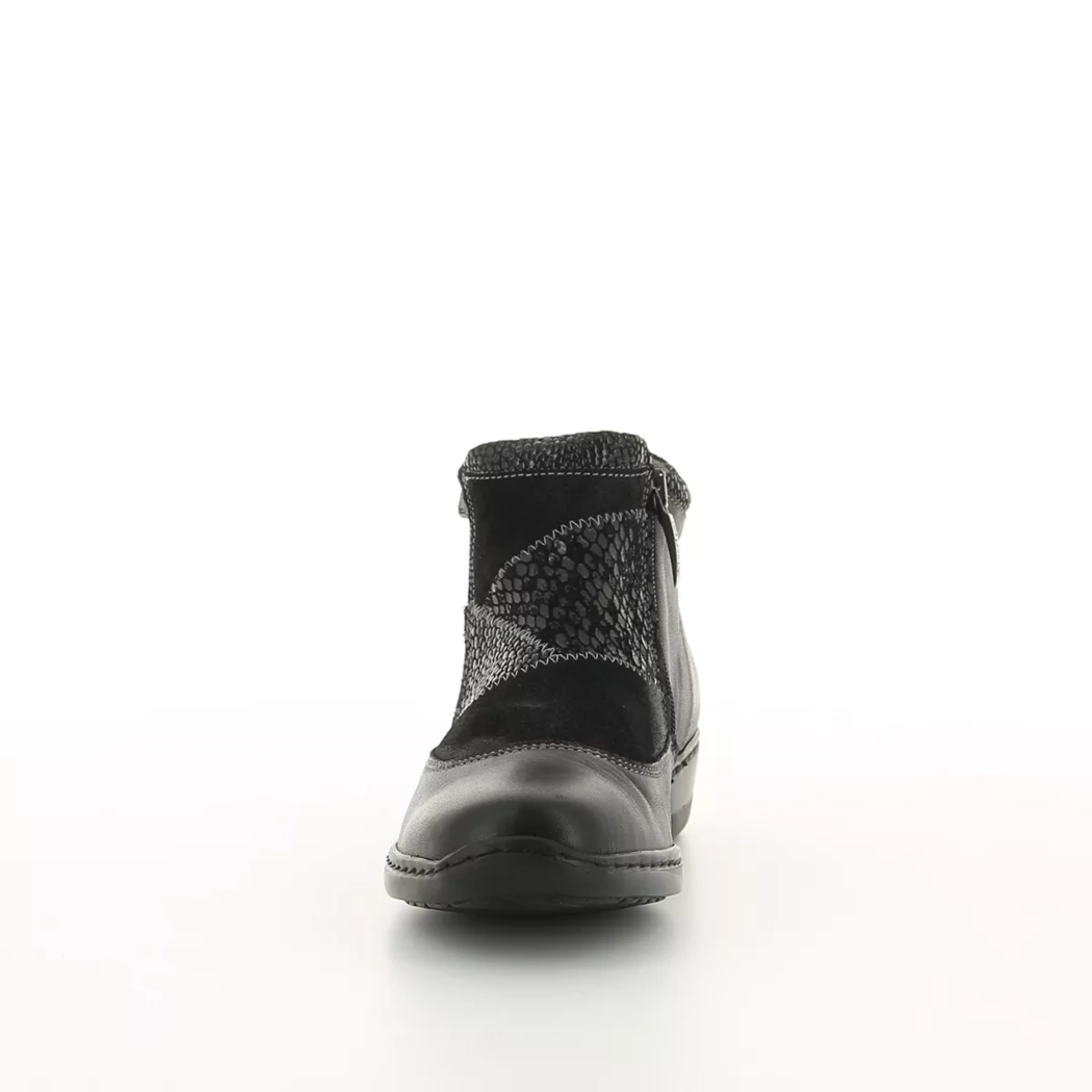 Image (5) de la chaussures Kiarflex - Boots Noir en Cuir et textile