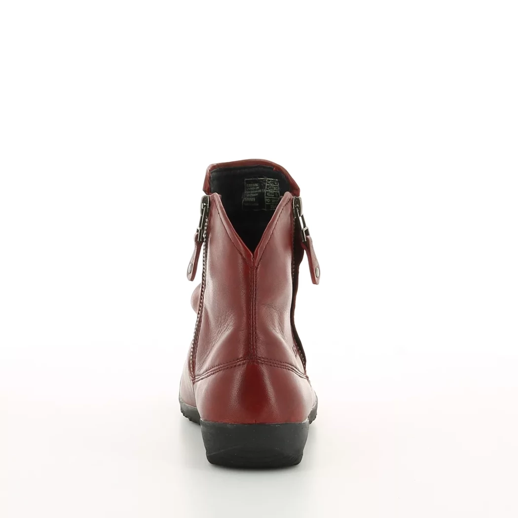 Image (3) de la chaussures Josef Seibel - Boots Rouge en Cuir