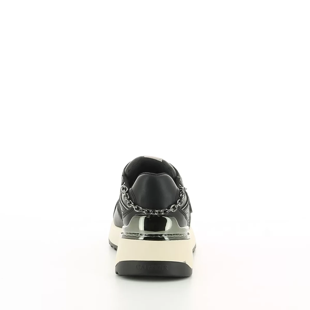 Image (3) de la chaussures Cafe Noir - Baskets Noir en Cuir et textile