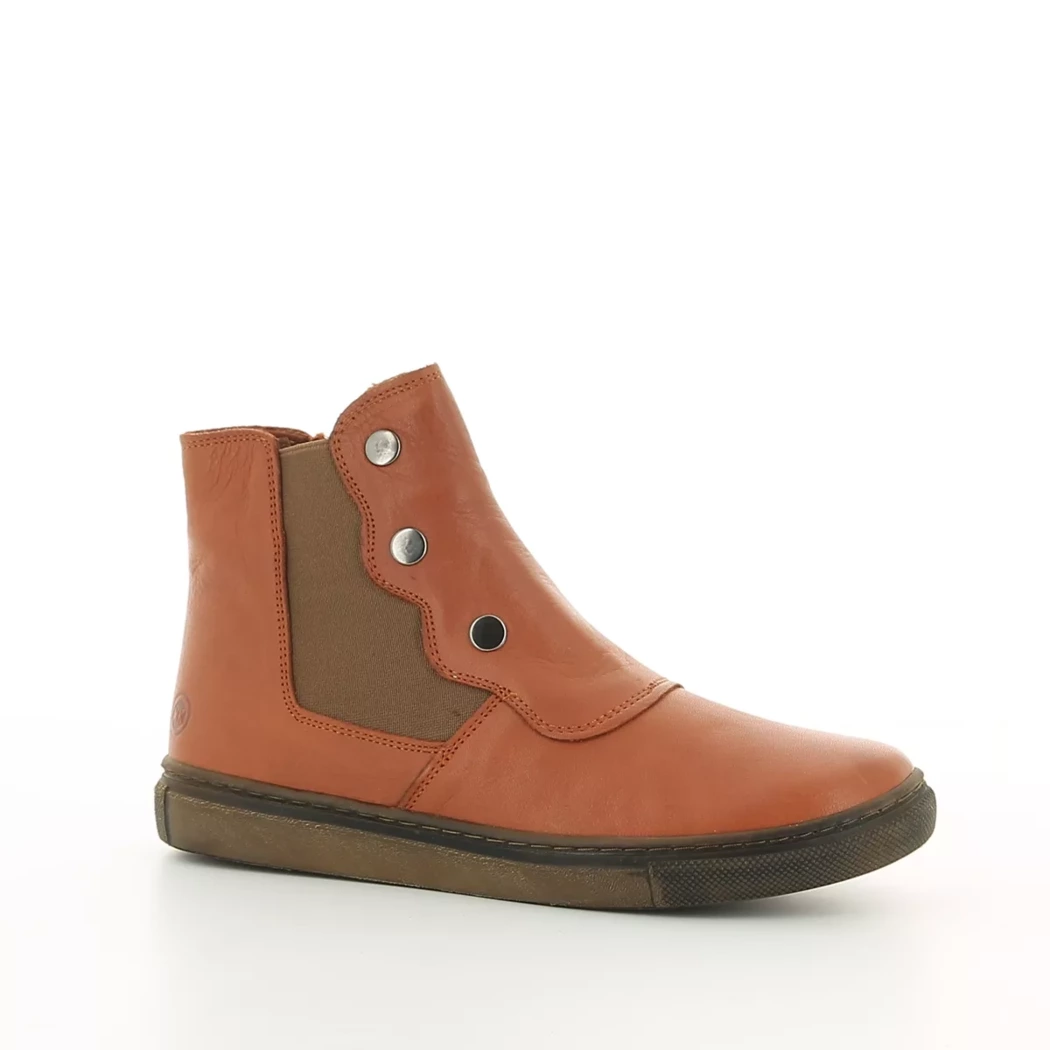 Image (1) de la chaussures Kok'oon - Boots Orange en Cuir