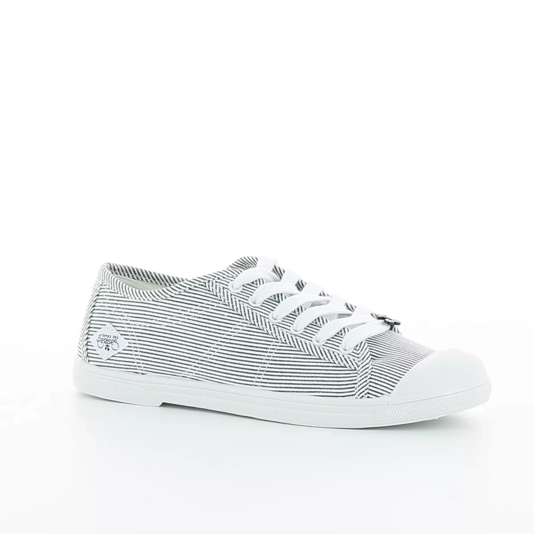 Image (1) de la chaussures Le Temps des Cerises - Chaussures à lacets Blanc en Textile