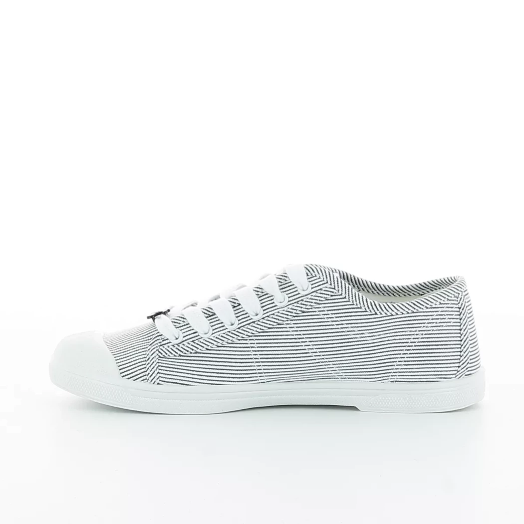 Image (4) de la chaussures Le Temps des Cerises - Chaussures à lacets Blanc en Textile